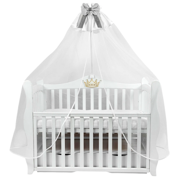 Baldachin pentru pătuț Jollein Elegance Grey / Bumbac photo 1