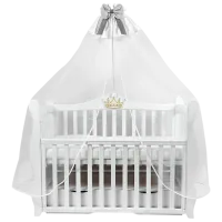 Балдахин для кроватки Jollein Elegance Grey / Хлопок