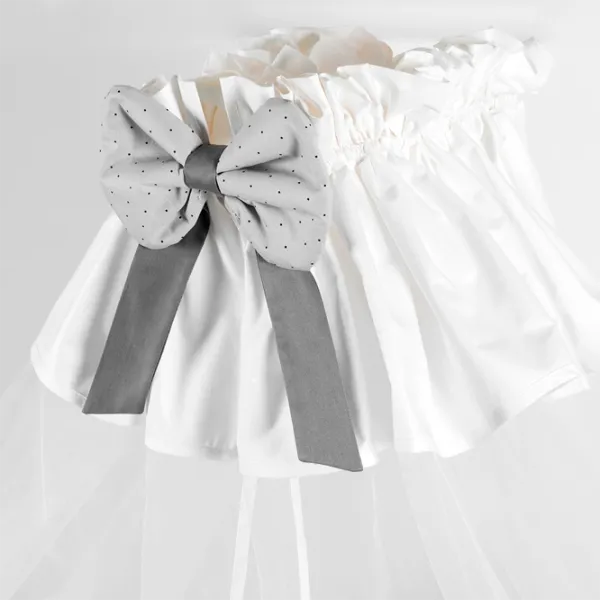 Baldachin pentru pătuț Jollein Elegance Grey / Bumbac photo 3