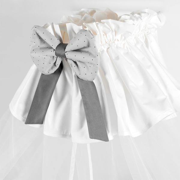 Baldachin pentru pătuț Jollein Elegance Grey / Bumbac photo 3