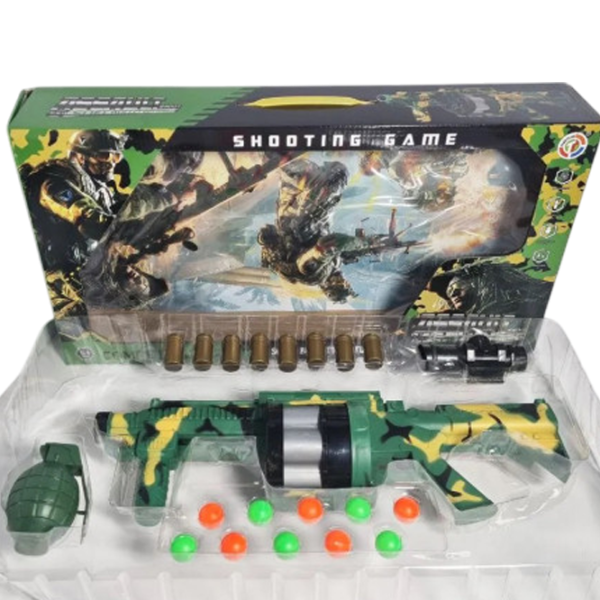 Игрушечный пистолет Optmarket 201299264  3+ / шариков / Зеленый photo 2 Игрушечный пистолет Optmarket 201299264  3+ / шариков / Зеленый photo 2