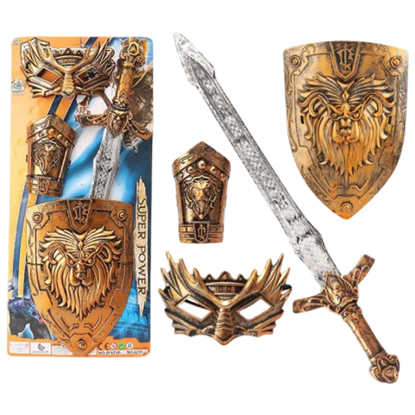 Игрушечное оружие Optmarket Knight Set  3+ / / Золото photo 1 Игрушечное оружие Optmarket Knight Set  3+ / / Золото photo 1
