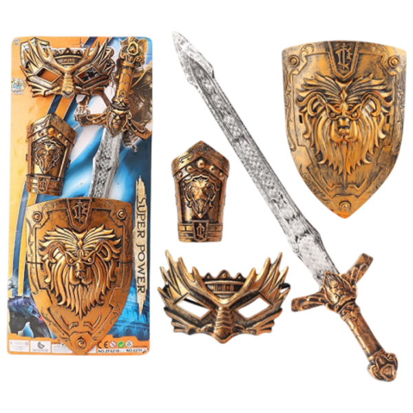 Игрушечное оружие Optmarket Knight Set  3+ / / Золото photo 1 Игрушечное оружие Optmarket Knight Set  3+ / / Золото photo 1