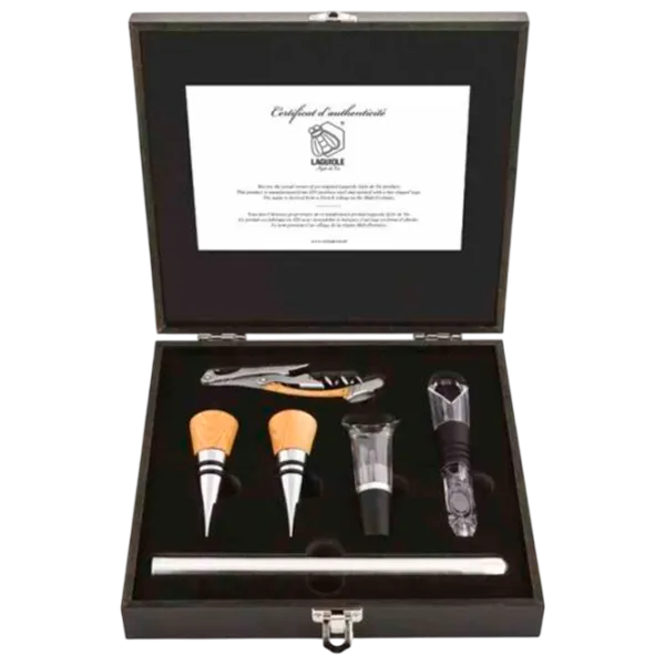 Set desfacător de vin Laguiole Luxury Line Corkscrew  / Argintiu  photo 1