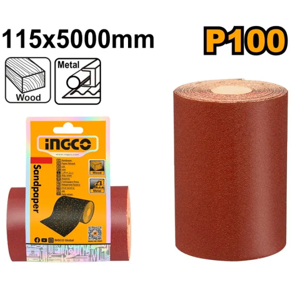 Hârtie abrazivă INGCO AKHS10065 pentru șlefuire photo 2