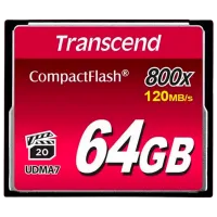 Карта памяти Transcend TS64GCF800 64 ГБ CompactFlash / V20