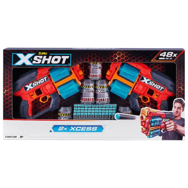 Blaster Zuru X-Shot Excel Xcess 36438 8+ / Săgeți / Red photo 4 Blaster Zuru X-Shot Excel Xcess 36438 8+ / Săgeți / Red photo 4
