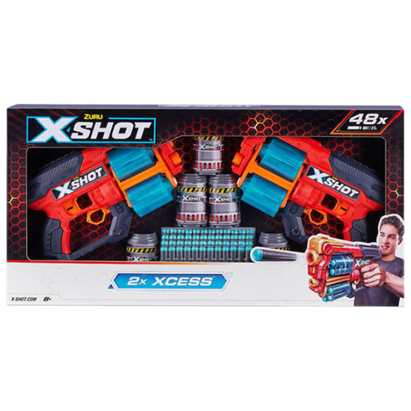 Blaster Zuru X-Shot Excel Xcess 36438 8+ / Săgeți / Red photo 4 Blaster Zuru X-Shot Excel Xcess 36438 8+ / Săgeți / Red photo 4