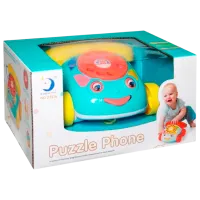 Интерактивная игрушка Lulu Puzzle Phone 2221A 3+ / Желтый Синий
