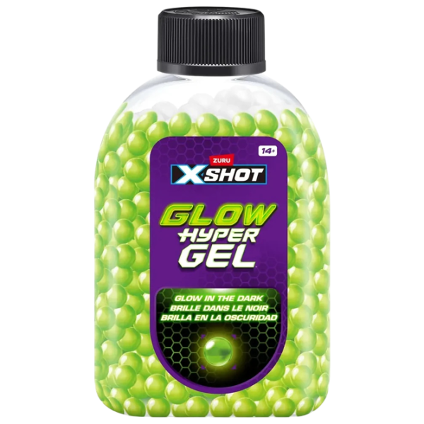 Бластер Zuru X-shot Glow Hyper Gel 36782 14+ / Гелевые шарики / Зеленый photo 5 Бластер Zuru X-shot Glow Hyper Gel 36782 14+ / Гелевые шарики / Зеленый photo 5