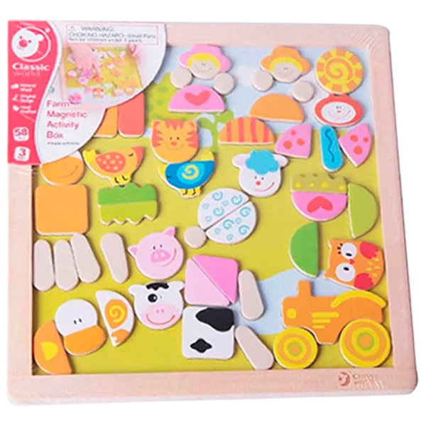 Развивающий набор Classic World Farm Magnetic Activity Box 3534 3+ / Разноцветный Розовый photo 1