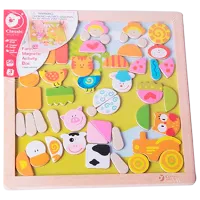 Развивающий набор Classic World Farm Magnetic Activity Box 3534 3+ / Разноцветный Розовый