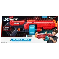 Blaster Zuru X-shot Turbo Fire 36270 8+ / Săgeți / Red photo 6
