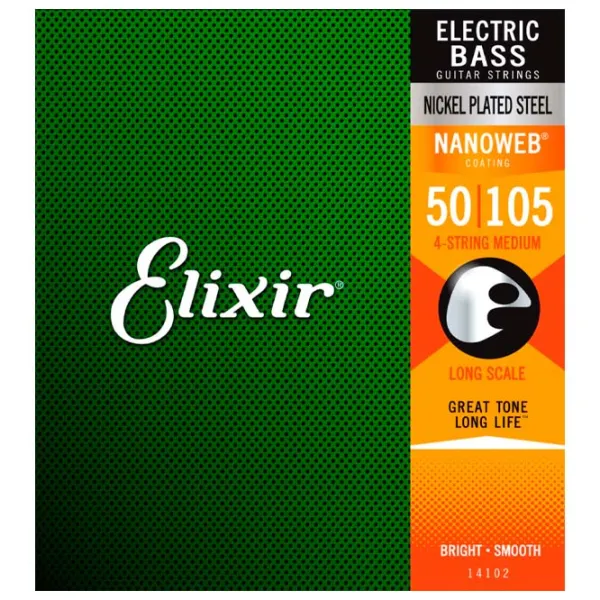 Струны Elixir Nanoweb  Зеленый / Никель photo 1