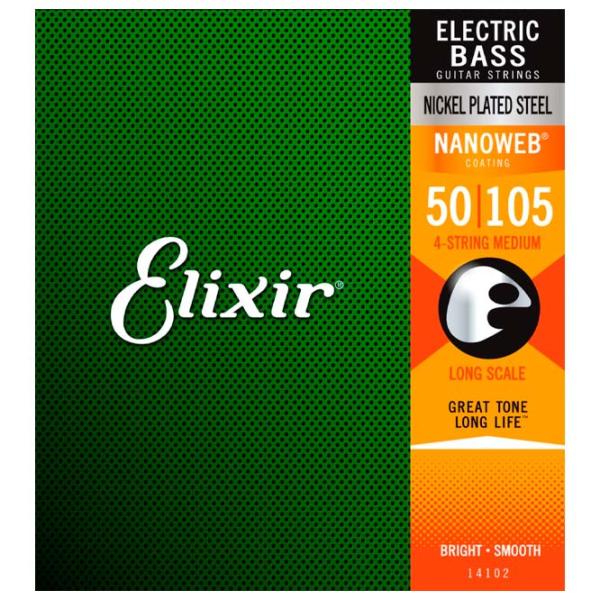 Струны Elixir Nanoweb  Зеленый / Никель photo 1