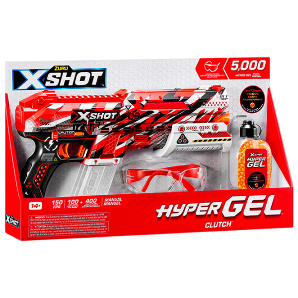 Blaster Zuru X-shot Hyper Gel Small 36622 6+ / bile / Red photo 3 Blaster Zuru X-shot Hyper Gel Small 36622 6+ / bile / Red photo 3