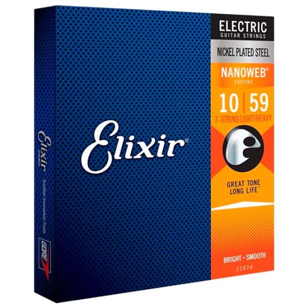Струны Elixir Nanoweb  Синий / Никель photo 1
