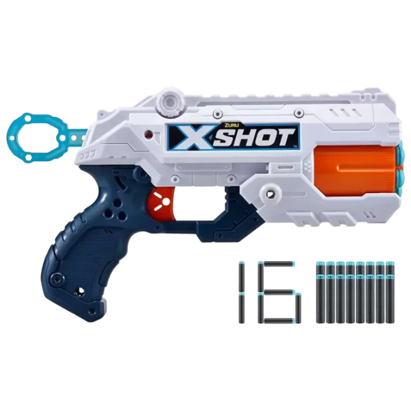 Blaster Zuru X-shot Excel Reflex 6 36433 8+ / Săgeți / White photo 3