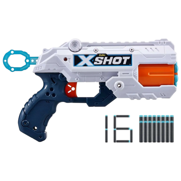 Blaster Zuru X-shot Excel Reflex 6 36433 8+ / Săgeți / White photo 3
