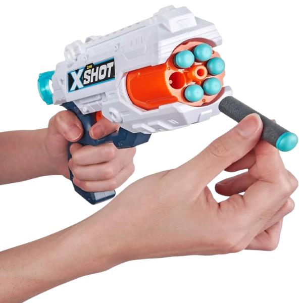 Blaster Zuru X-shot Excel Reflex 6 36433 8+ / Săgeți / White photo 4