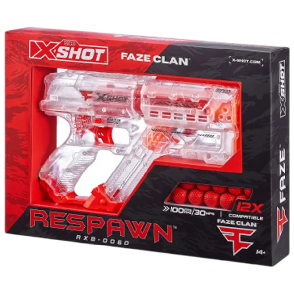 Blaster Zuru X-shot Respawn 36499 14+ / Săgeți / Red photo 7