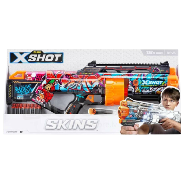 Blaster Zuru X-shot Skins-Last Stand 36518 14+ / Săgeți / Multicolor photo 8 Blaster Zuru X-shot Skins-Last Stand 36518 14+ / Săgeți / Multicolor photo 8