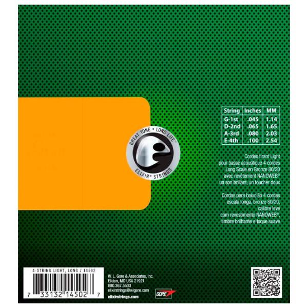 Струны Elixir Nanoweb  Зеленый / Бронза photo 2
