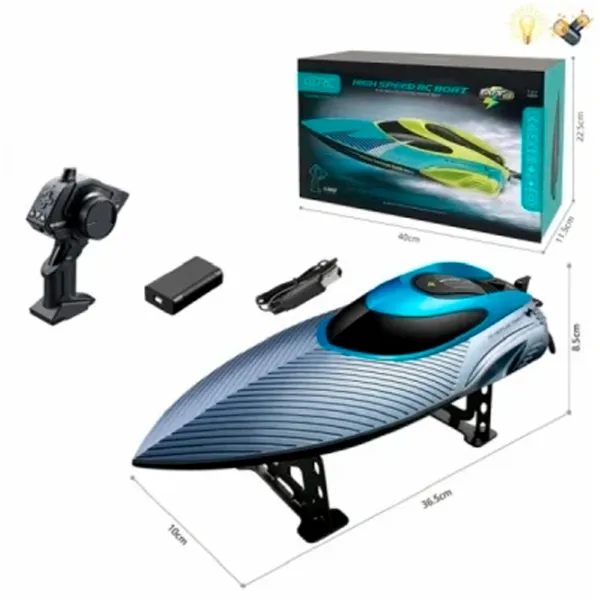 Лодка ChiToys 4D-S3  45 км/ч / / Синий Серый photo 2