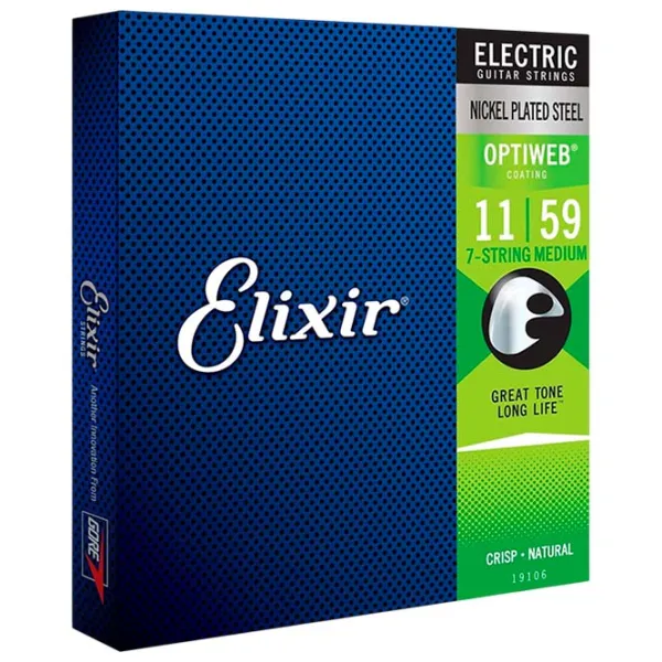 Струны Elixir Optiweb  Синий / Никель photo 1