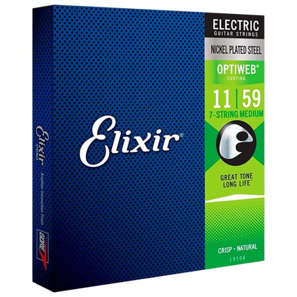 Струны Elixir Optiweb  Синий / Никель photo 1
