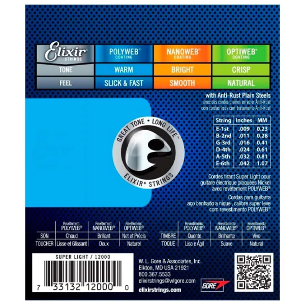 Corzi Elixir Polyweb  Blue / Nichel photo 2