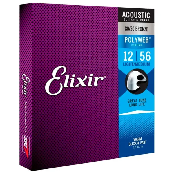 Струны Elixir Polyweb  Фиолетовый / Бронза photo 1