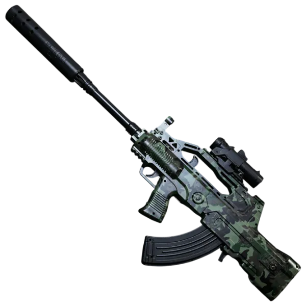 Pistol de jucărie J-Shot QBZ-95 JF-027G 12+ / Bile gel / Green photo 2