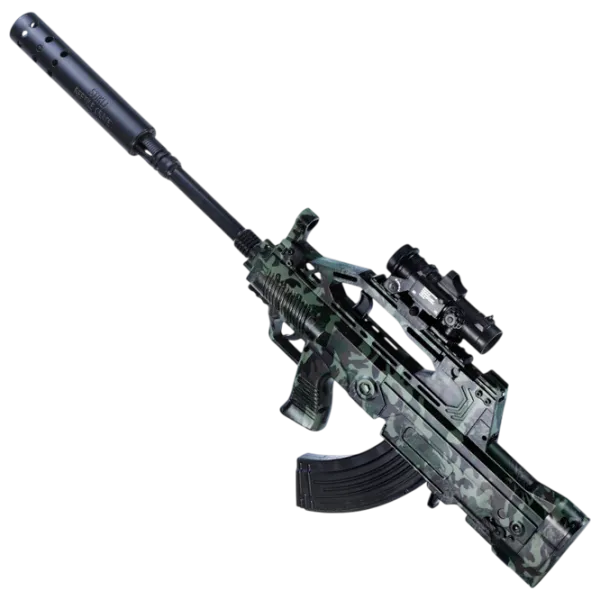 Pistol de jucărie J-Shot QBZ-95 JF-027G 12+ / Bile gel / Green photo 3