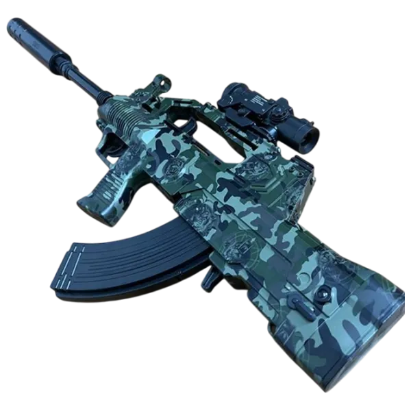 Pistol de jucărie J-Shot QBZ-95 JF-027G 12+ / Bile gel / Green photo 4