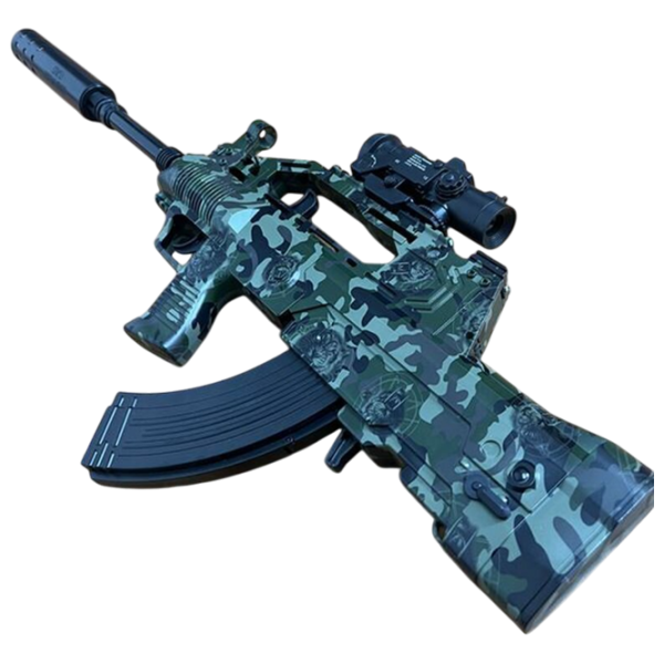 Pistol de jucărie J-Shot QBZ-95 JF-027G 12+ / Bile gel / Green photo 4