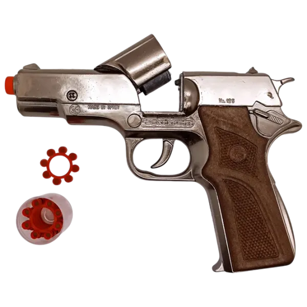 Pistol de jucărie Gonher Astra 3125/0 3+ / glonte / Silver photo 2
