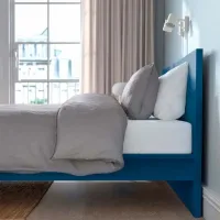 Кровать Ikea Malm/Luroy 140 x 200 см / Шпон / Синий photo 9