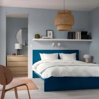 Кровать Ikea Malm/Luroy 140 x 200 см / Шпон / Синий photo 10