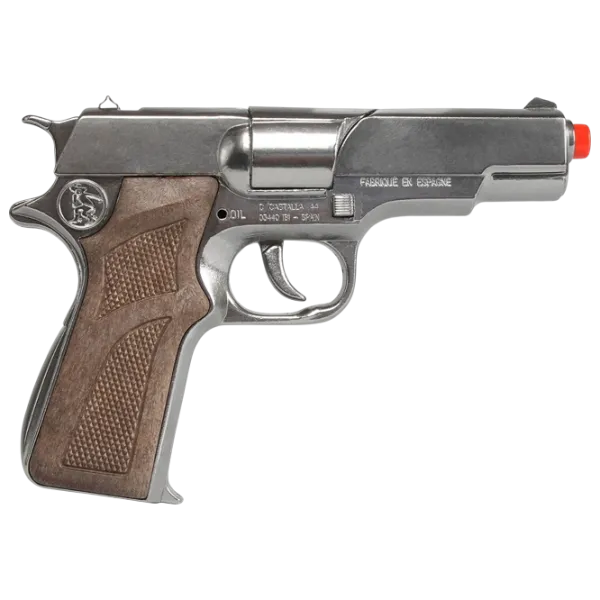 Pistol de jucărie Gonher Police 125/0 3+ / glonte / Silver photo 1 Pistol de jucărie Gonher Police 125/0 3+ / glonte / Silver photo 1
