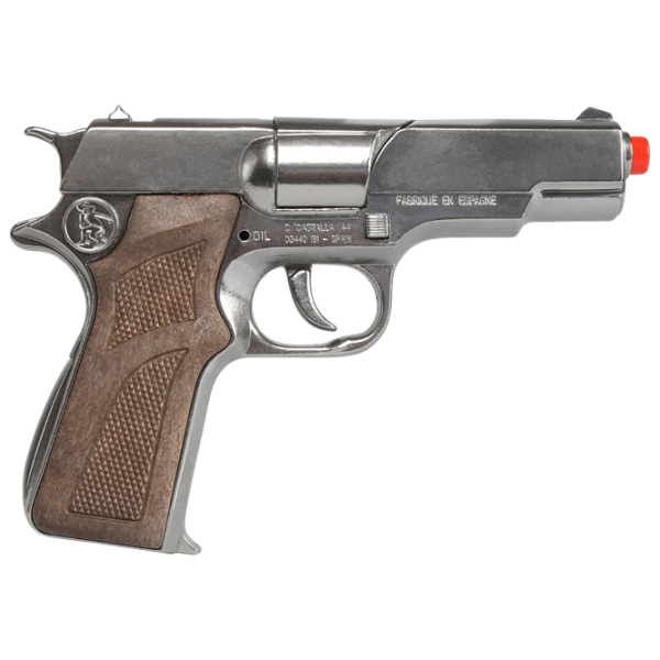 Pistol de jucărie Gonher Police 125/0 3+ / glonte / Silver photo 1 Pistol de jucărie Gonher Police 125/0 3+ / glonte / Silver photo 1