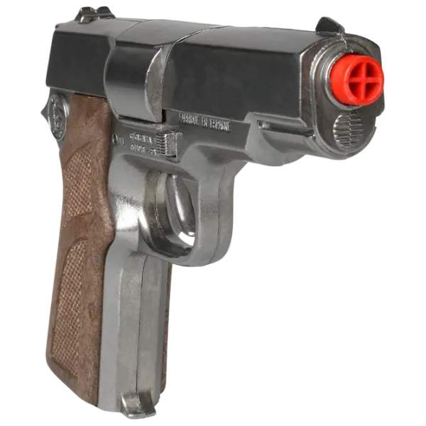 Pistol de jucărie Gonher Police 125/0 3+ / glonte / Silver photo 3 Pistol de jucărie Gonher Police 125/0 3+ / glonte / Silver photo 3
