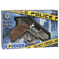 Игрушечный пистолет Gonher Police 125/0 3+ / пуля / Серебряный photo 5