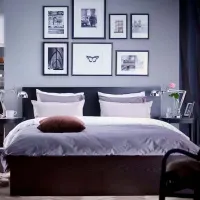 Кровать Ikea Malm/Luroy 140 x 200 см / Шпон / Черно-Коричневый photo 3