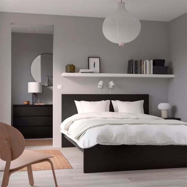 Кровать Ikea Malm/Luroy 140 x 200 см / Шпон / Черно-Коричневый photo 8 Кровать Ikea Malm/Luroy 140 x 200 см / Шпон / Черно-Коричневый photo 8