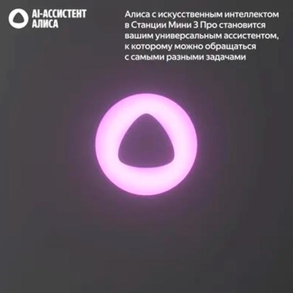 Boxă smart Yandex station Mini 3 Pro Black photo 5