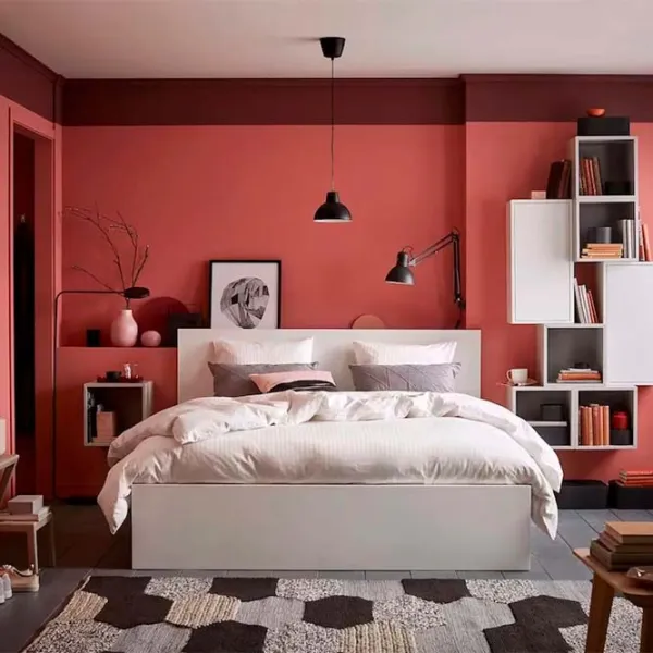 Кровать Ikea Malm/Luroy 140 x 200 см / Шпон / Белый photo 3