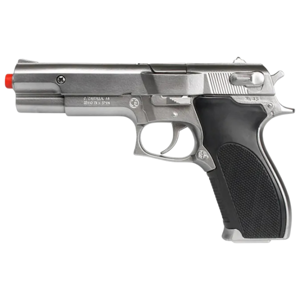 Pistol de jucărie Gonher Police 3045/0 3+ / glonte / Silver photo 1