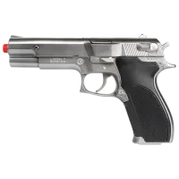 Игрушечный пистолет Gonher Police 3045/0 3+ / пуля / Серебряный
