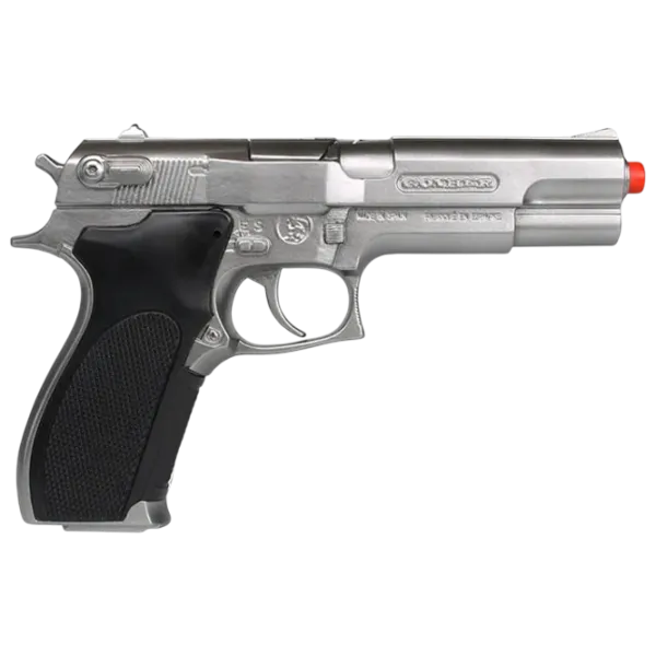 Pistol de jucărie Gonher Police 3045/0 3+ / glonte / Silver photo 2